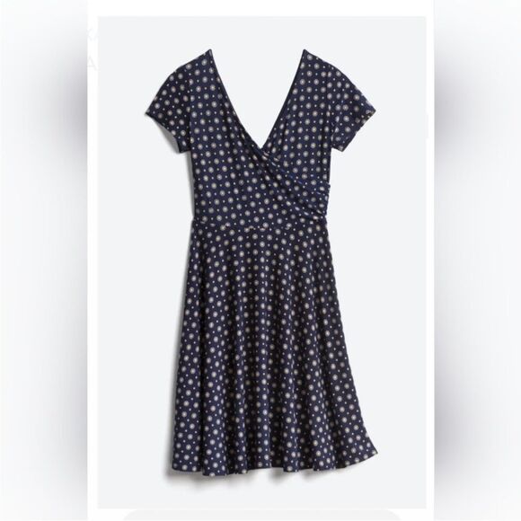 Kaleigh Knit Short Sleeve navy Dress - Picture 1 of 7